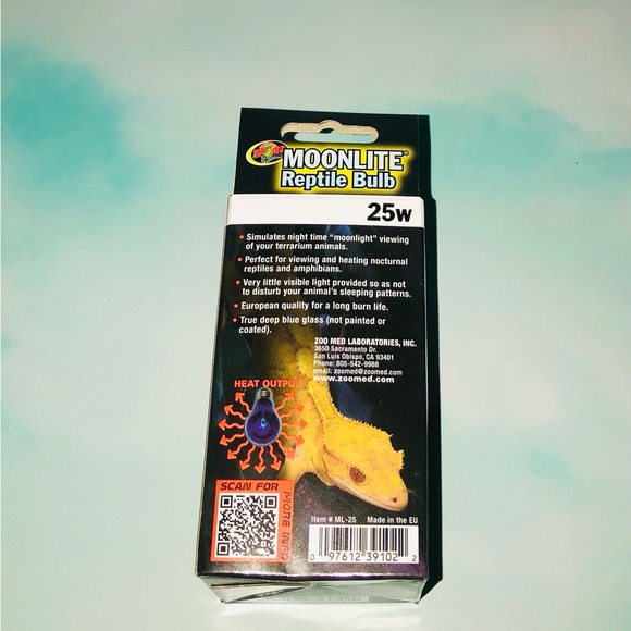 Zoo Med Moonlight Bulb For Reptiles 25 Watts Brand New In Package - Picture 3 of 3